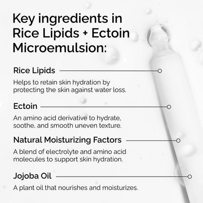 Rice Lipids + Ectoin Microemulsion - US 8150